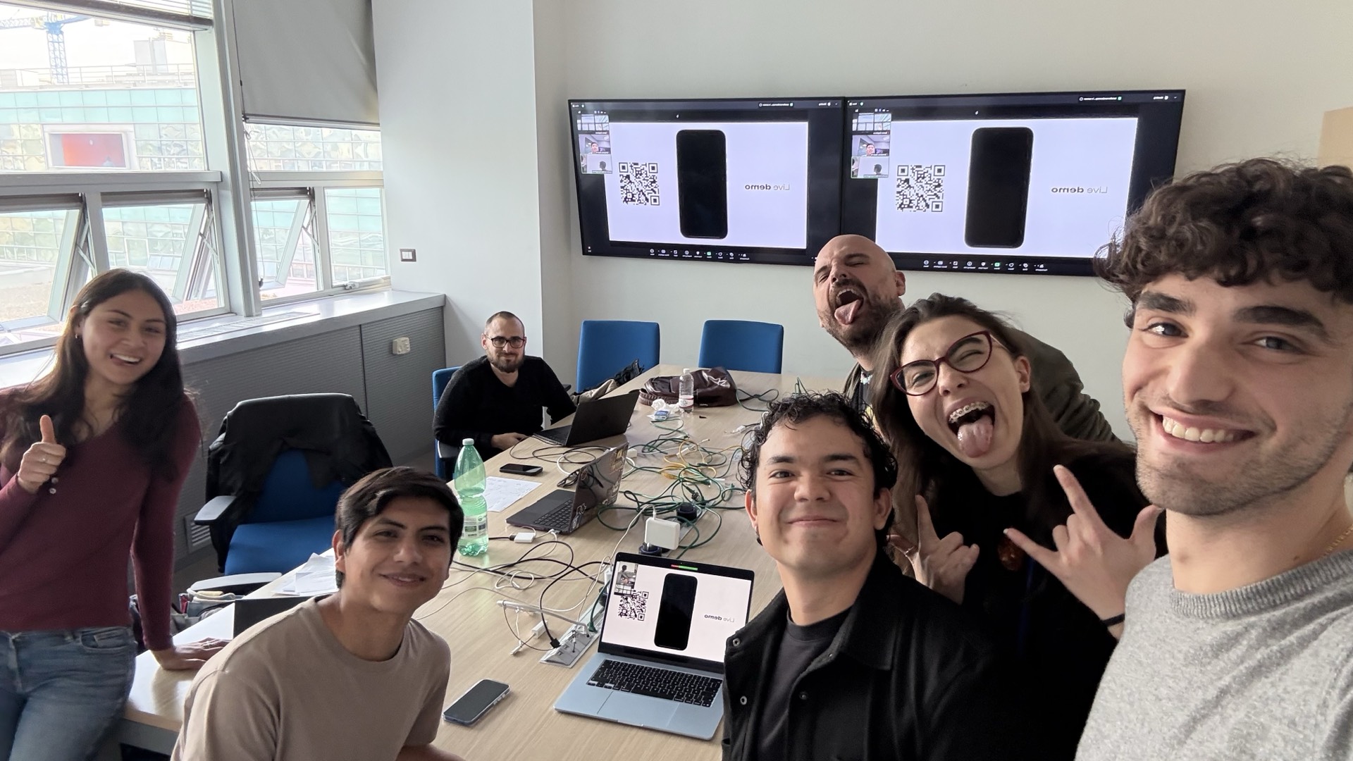 Pietros presenting Momo app