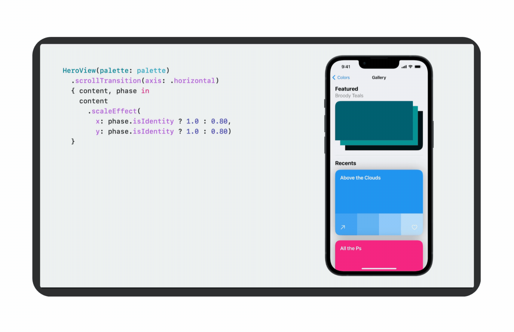 Bocetos del carrusel de ideas