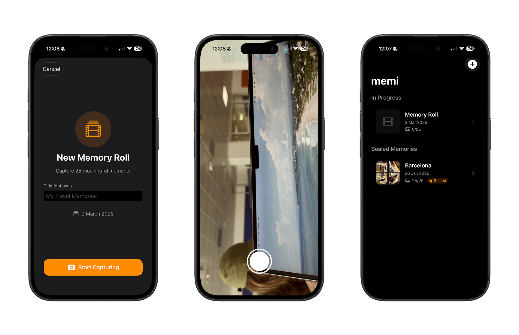 Prototipo de la cámara instantánea descartada